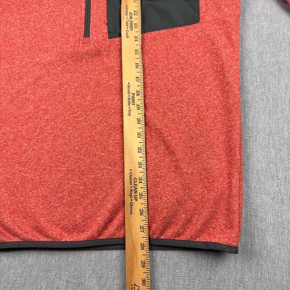 Columbia Sweatshirt Mens Medium Orange Hike Half Zip II Fleece Pullover Outdoors - Picture 5 of 10